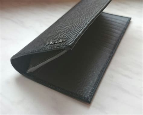 prada nylon wallet men|prada saffiano long wallet.